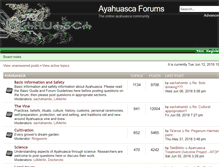 Tablet Screenshot of forums.ayahuasca.com